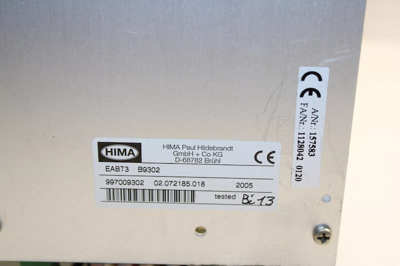 Hima B9302 I/O Slot Rack